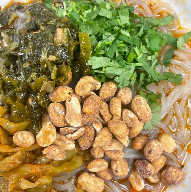 Sour Spicy Peanut Noodle.