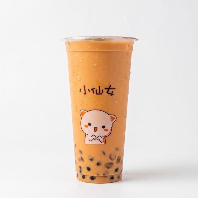 Thai Bubble Tea with Boba.