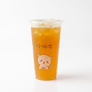 Passionfruit Tea with Lychee Jelly
