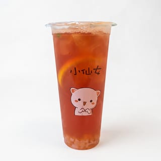 Strawberry Tea with Lychee Jelly