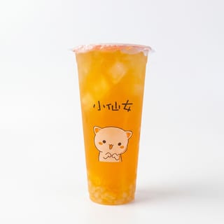 Mango Tea with Lychee Jelly
